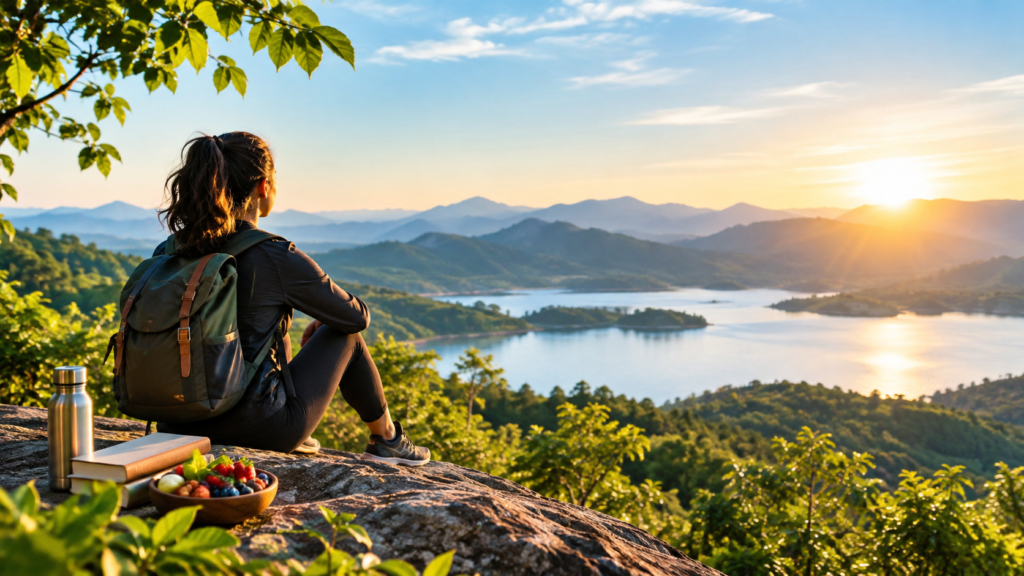 Natural Life lifestyle with healthy living and nature